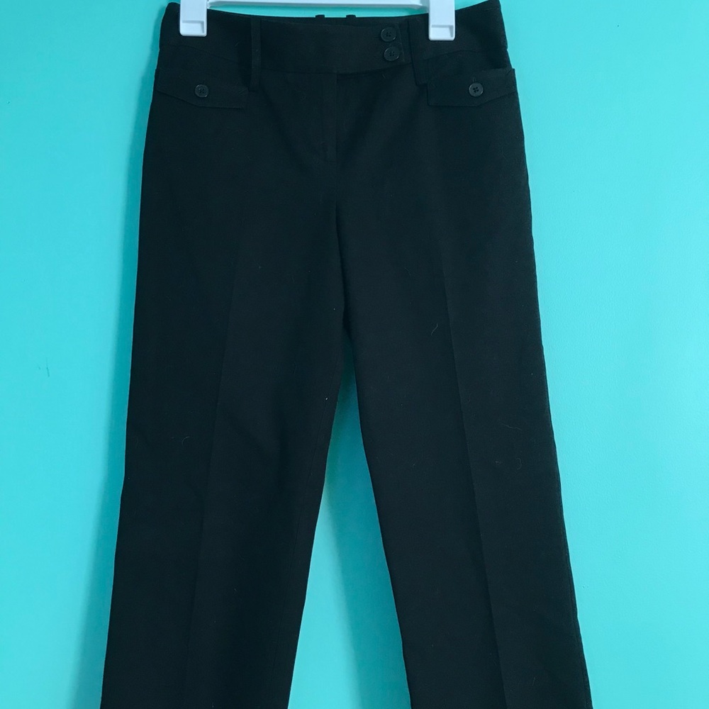 Ann Taylor Loft Pleated Cropped Slacks